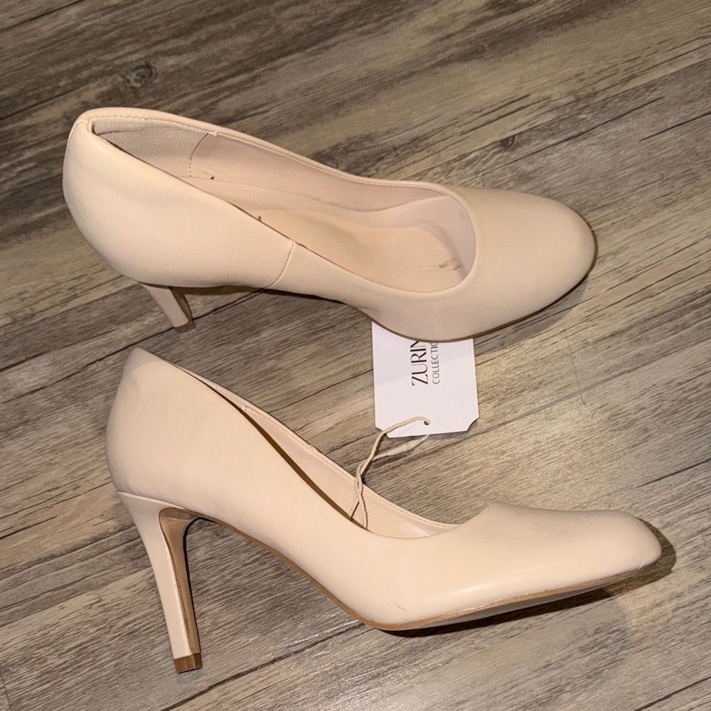 Blush Pointed-Toe Stiletto Heels